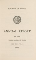 view [Report 1946] / Medical Officer of Health, Yeovil U.D.C. / Borough.