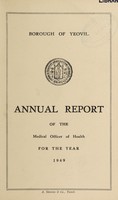 view [Report 1949] / Medical Officer of Health, Yeovil U.D.C. / Borough.