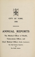 view [Report 1930] / Medical Officer of Health, York City.