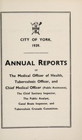 view [Report 1939] / Medical Officer of Health, York City.