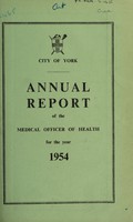 view [Report 1954] / Medical Officer of Health, York City.