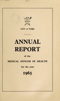 view [Report 1965] / Medical Officer of Health, York City.