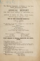 view [Report 1917] / School Medical Officer of Health, York City.