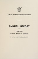 view [Report 1972] / School Medical Officer of Health, York City.