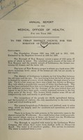 view [Report 1920] / Medical Officer of Health, New Romney U.D.C. / Borough.