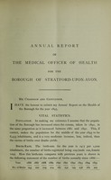 view [Report 1895] / Medical Officer of Health, Stratford-upon-Avon Borough, Stratford-upon-Avon R.D.C., Marston Sicca R.D.C.