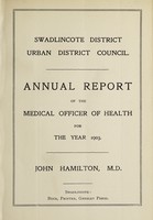 view [Report 1903] / Medical Officer of Health, Swadlincote U.D.C.