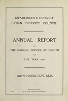 view [Report 1910] / Medical Officer of Health, Swadlincote U.D.C.