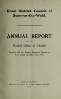 view [Report 1913] / Medical Officer of Health, Stow-on-the-Wold R.D.C.