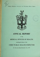 view [Report 1971] / Medical Officer of Health, Waltham Holy Cross U.D.C.