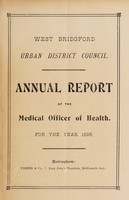 view [Report 1895] / Medical Officer of Health, West Bridgford U.D.C.