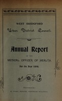 view [Report 1898] / Medical Officer of Health, West Bridgford U.D.C.