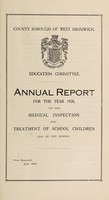 view [Report 1928] / School Medical Officer of Health, West Bromwich.