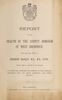 view [Report 1904] / Medical Officer of Health, West Bromwich County Borough.