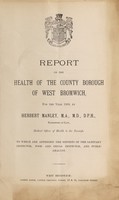 view [Report 1905] / Medical Officer of Health, West Bromwich County Borough.