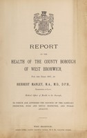 view [Report 1907] / Medical Officer of Health, West Bromwich County Borough.