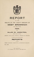 view [Report 1925] / Medical Officer of Health, West Bromwich County Borough.