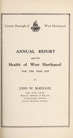 view [Report 1935] / Medical Officer of Health, West Hartlepool County Borough.