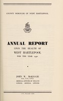 view [Report 1950] / Medical Officer of Health, West Hartlepool County Borough.