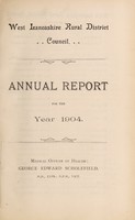 view [Report 1904] / Medical Officer of Health, West Lancashire R.D.C.