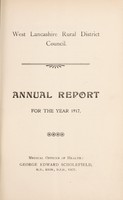 view [Report 1917] / Medical Officer of Health, West Lancashire R.D.C.