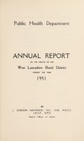 view [Report 1951] / Medical Officer of Health, West Lancashire R.D.C.