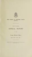 view [Report 1932] / Medical Officer of Health, West Riding of Yorkshire County Council.