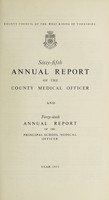 view [Report 1953] / Medical Officer of Health and School Medical Officer of Health, West Riding of Yorkshire County Council.