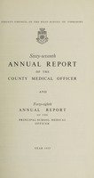 view [Report 1955] / Medical Officer of Health and School Medical Officer of Health, West Riding of Yorkshire County Council.