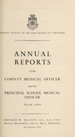 view [Report 1960] / Medical Officer of Health and School Medical Officer of Health, West Riding of Yorkshire County Council.