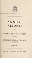 view [Report 1962] / Medical Officer of Health and School Medical Officer of Health, West Riding of Yorkshire County Council.