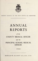 view [Report 1968] / Medical Officer of Health and School Medical Officer of Health, West Riding of Yorkshire County Council.