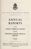 view [Report 1973] / Medical Officer of Health and School Medical Officer of Health, West Riding of Yorkshire County Council.