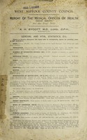 view [Report 1925] / Medical Officer of Health, West Suffolk County Council.