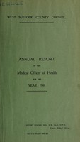 view [Report 1944] / Medical Officer of Health, West Suffolk County Council.