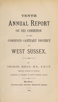 view [Report 1883] / Medical Officer of Health, West Sussex Combined Sanitary District.