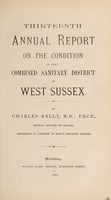 view [Report 1886] / Medical Officer of Health, West Sussex Combined Sanitary District.