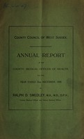 view [Report 1926] / Medical Officer of Health, West Sussex County Council.