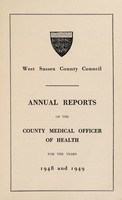 view [Report 1948-1949] / Medical Officer of Health, West Sussex County Council.