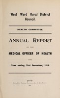 view [Report 1919] / Medical Officer of Health, West Ward R.D.C.