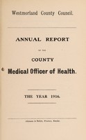 view [Report 1916] / Medical Officer of Health, Westmorland County Council.