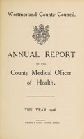 view [Report 1926] / Medical Officer of Health, Westmorland County Council.