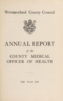 view [Report 1936] / Medical Officer of Health, Westmorland County Council.