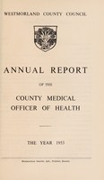 view [Report 1953] / Medical Officer of Health, Westmorland County Council.