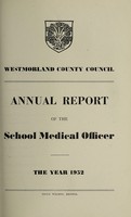 view [Report 1952] / School Medical Officer of Health, Westmorland County Council.