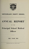 view [Report 1953] / School Medical Officer of Health, Westmorland County Council.