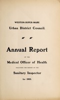 view [Report 1903] / Medical Officer of Health, Weston-super-Mare U.D.C.