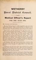 view [Report 1895] / Medical Officer of Health, Wetherby R.D.C.