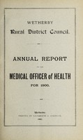 view [Report 1900] / Medical Officer of Health, Wetherby R.D.C.