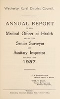 view [Report 1937] / Medical Officer of Health, Wetherby R.D.C.